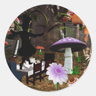 Pegatinas enojados de la fiesta del té del