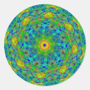 Pegatinas espirales verdes de la torsión