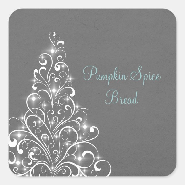 Pegatinas espumosos de horneado de árbol de vacaci (Anverso)