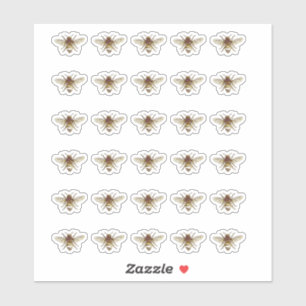 Pegatinas estilizados de Beekeeper de Honeybee