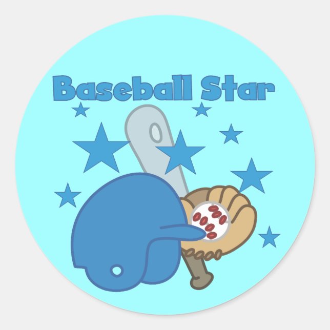 Pegatinas Estrella de Béisbol (Anverso)