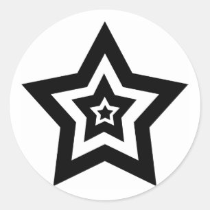 Pegatinas estrella de Black n White