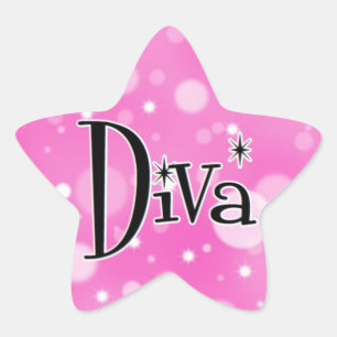 Pegatinas estrella de Diva