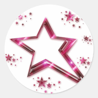 Pegatinas estrella de Hot Pink & Purple Rising