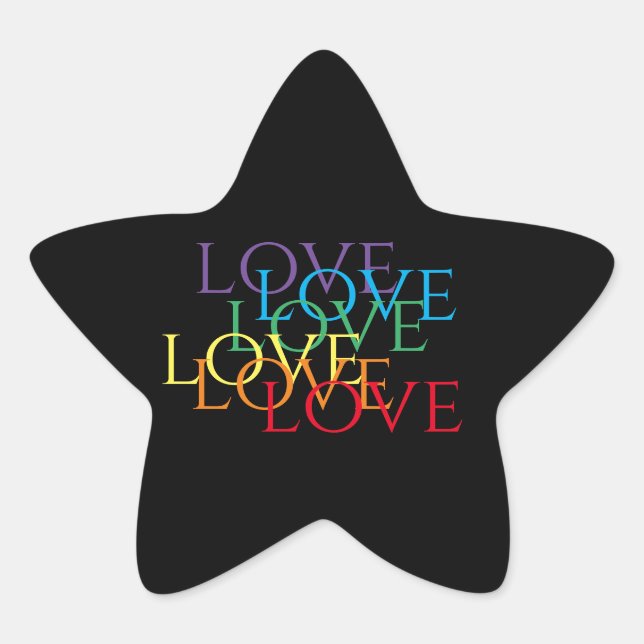 PEGATINAS Estrella de RAINBOW LOVE II (Anverso)