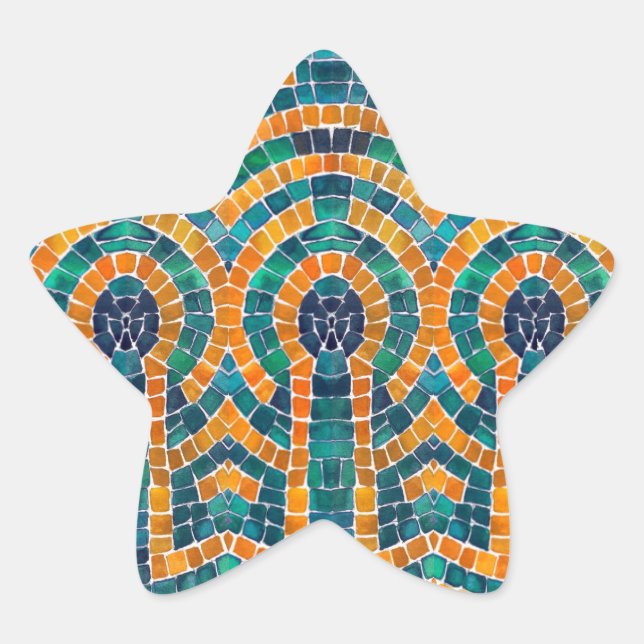 PEGATINAS Estrella MOSAICA DE GOLD ICONS (Anverso)