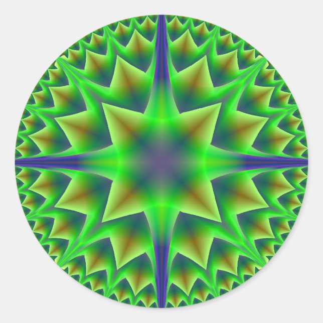 Pegatinas Estrella Verde (Anverso)