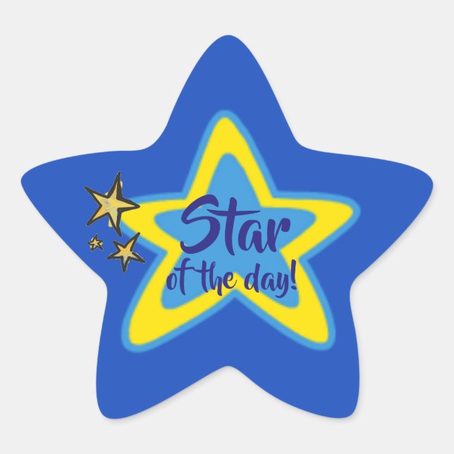 Pegatinas Estudiantiles de la Estrella del Día (Anverso)