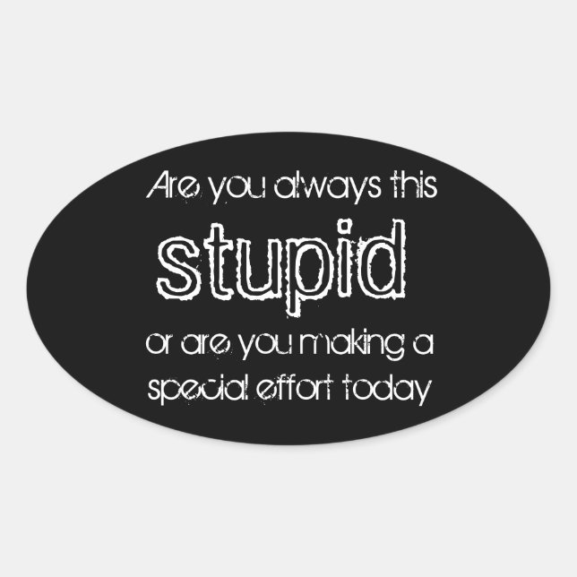 pegatinas estúpidos (Anverso)