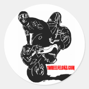 Pegatinas F-U, 1wheelfelons.com del truco de