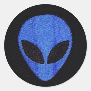 Pegatinas faciales de Blue Alien