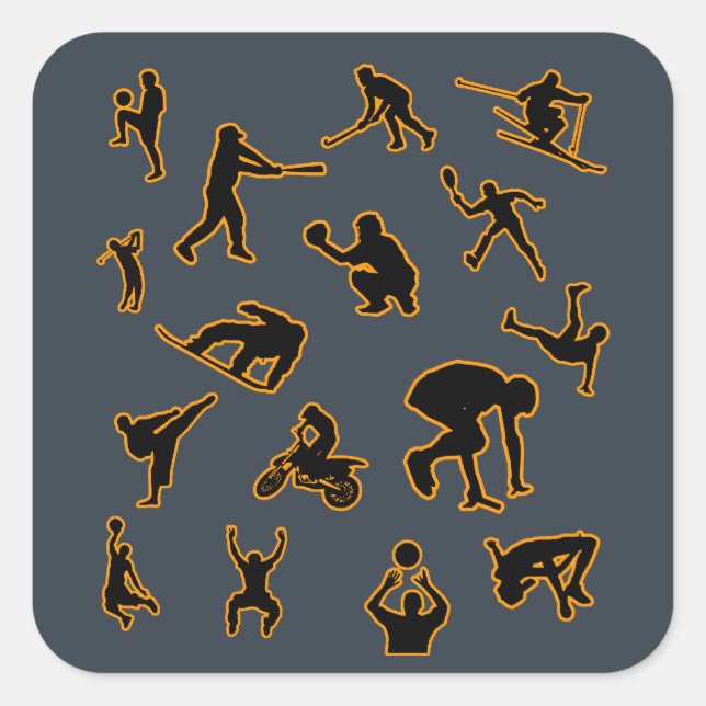 Pegatinas fanáticos del deporte (Anverso)