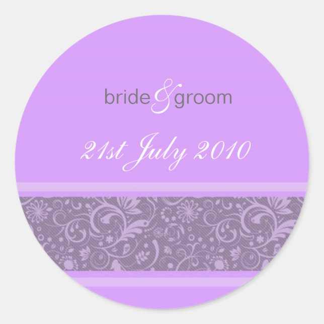 Pegatinas - Fantasía floral - Lavanda (Anverso)