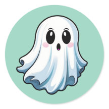 Pegatinas fantasma clásicos de Halloween