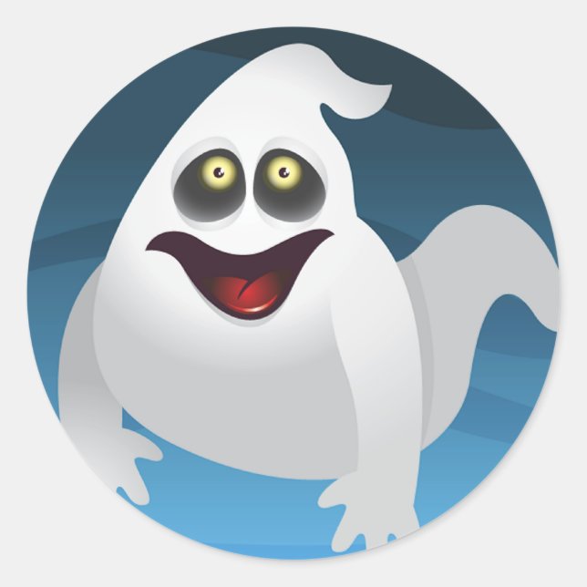 Pegatinas fantasma de Halloween (Anverso)