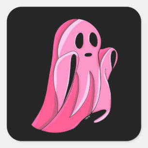 Pegatinas fantasmas rosados fantasmales