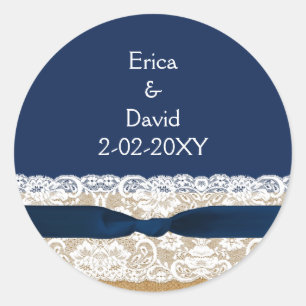 PEGATINAS FAUX burlap lace