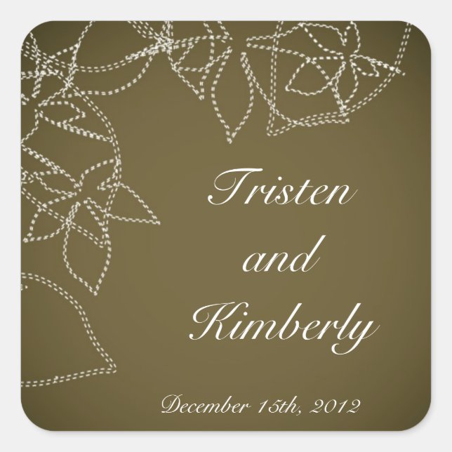 Pegatinas favoritos Azúcar marrón otoño otoño otoñ (Anverso)