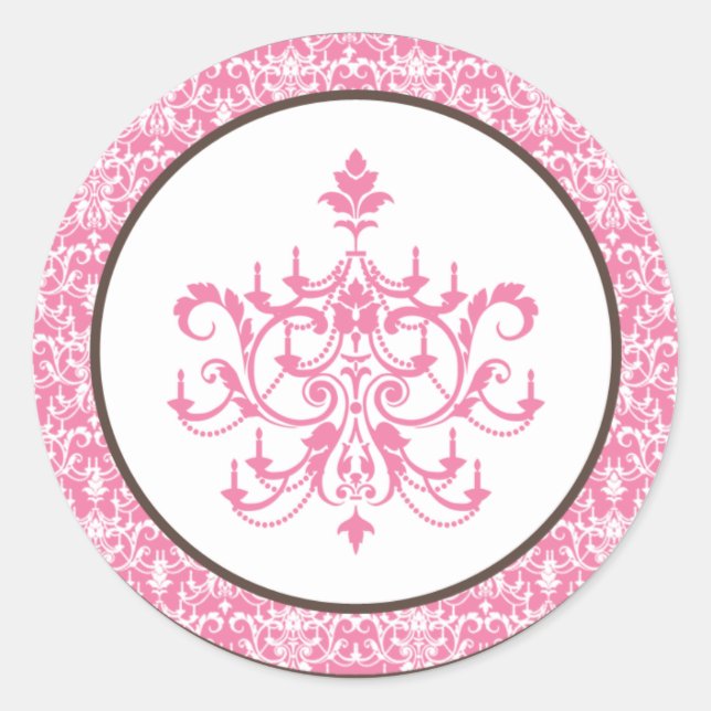 pegatinas favoritos de 6 a 3" Lámpara rosa (Anverso)