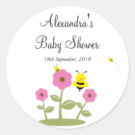 Pegatinas favoritos de Baby Shower Bumble Bee Bee