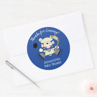 Pegatinas favoritos de Baby Shower por oso polar d