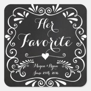 Pegatinas favoritos de boda para tratamientos o ga
