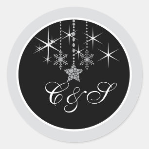 Pegatinas favoritos de la boda de diamantes de inv