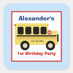 Pegatinas favoritos de plaza de autobús escolar (6