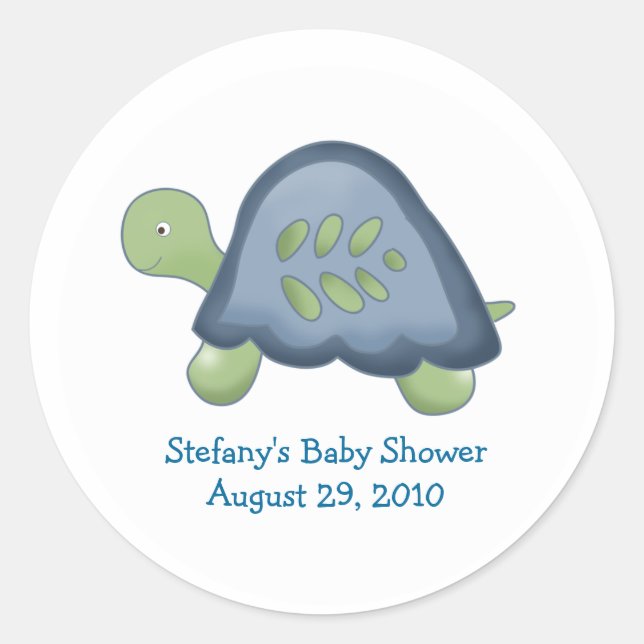Pegatinas favoritos personalizados de la tortuga d (Anverso)