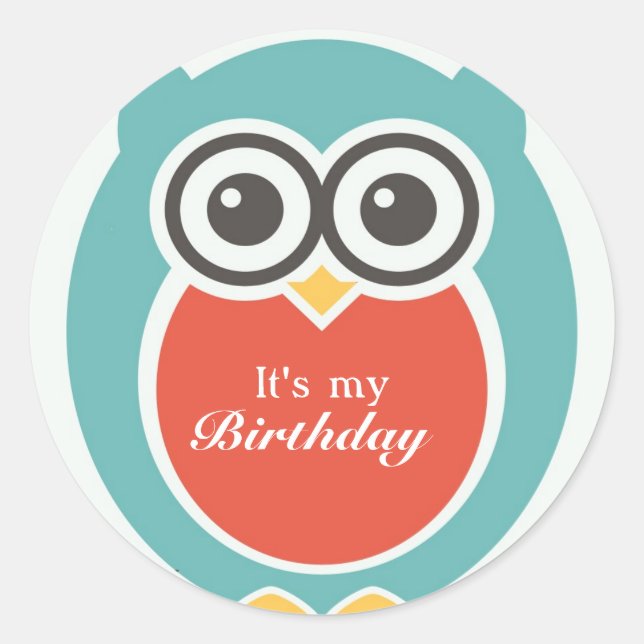 Pegatinas felices de cumpleaños eligen a Personali (Anverso)