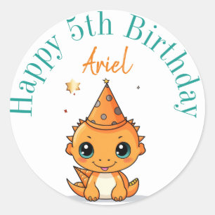 Pegatinas felices de cumpleaños personalizados