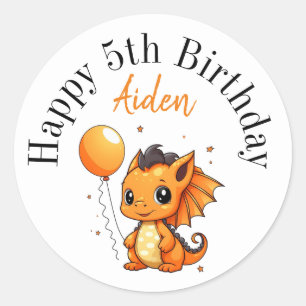 Pegatinas felices de cumpleaños personalizados