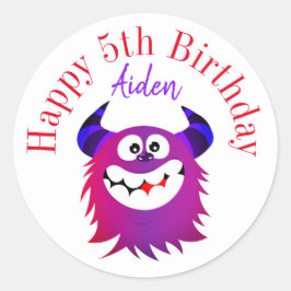 Pegatinas felices de cumpleaños personalizados