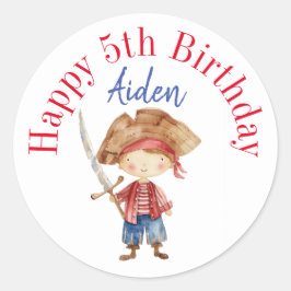 Pegatinas felices de cumpleaños personalizados