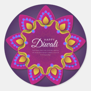 Pegatinas felices de Diwali