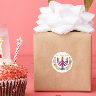 Pegatinas felices de Hanukkah