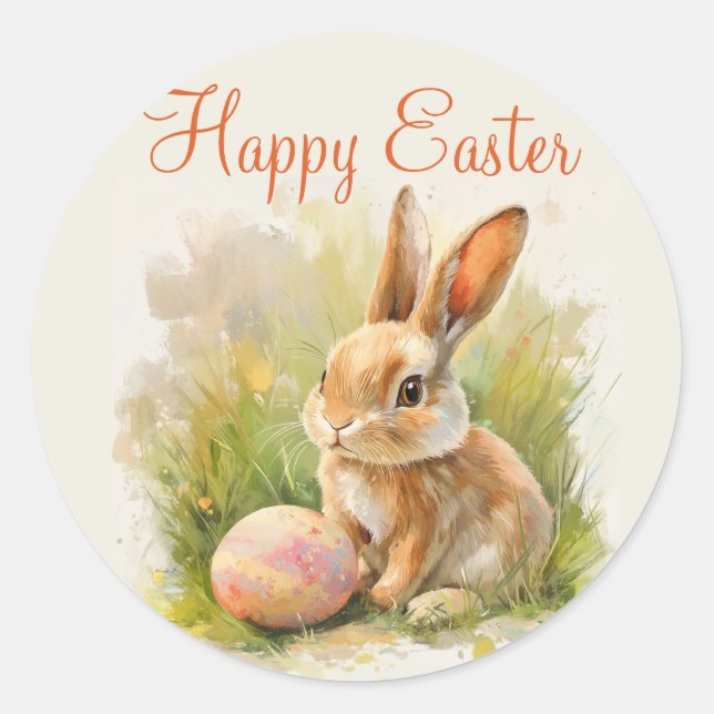 Pegatinas felices de Pascua (Anverso)