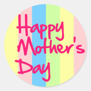 Pegatinas felices del día de la madre