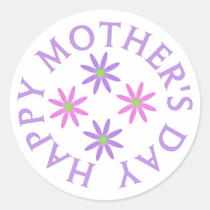 Pegatinas felices del Día de la Madre
