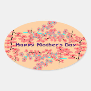 Pegatinas felices del día de madre