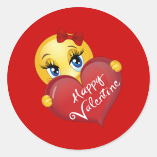 Pegatinas felices del día de San Valentín