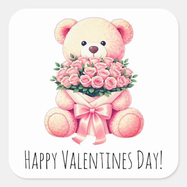 Pegatinas Feliz Día de San Valentín (Anverso)