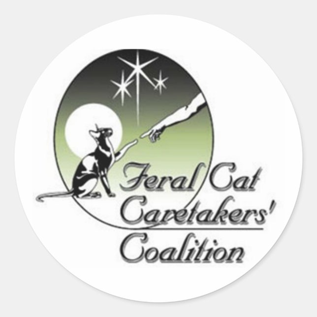 Pegatinas Feral Cat Caretakers (Anverso)
