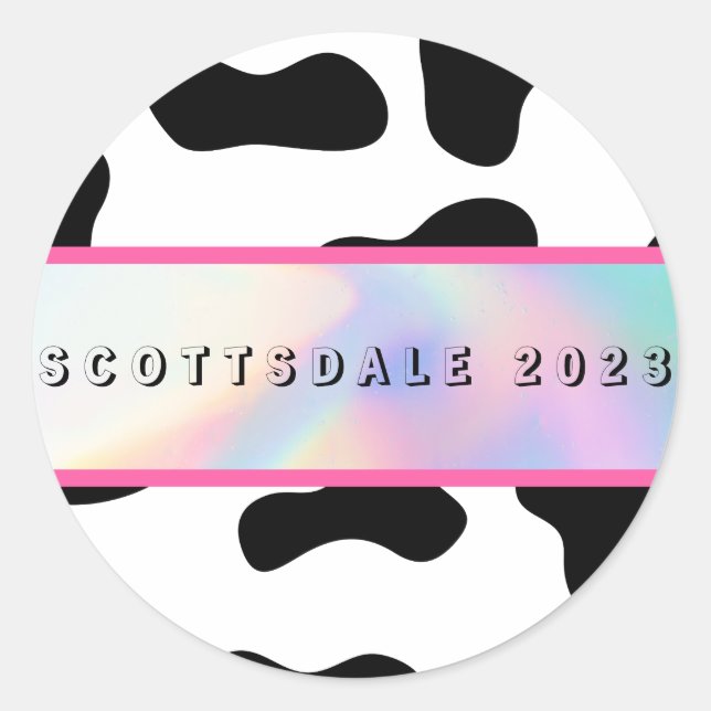 pegatinas Fiestas de Bach "Disco en el desierto" (Anverso)