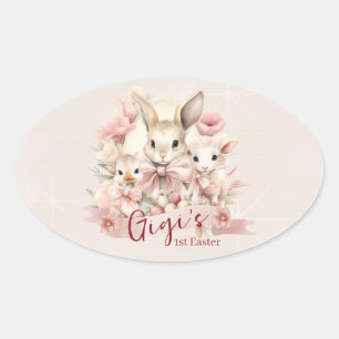 Pegatinas Fiestas de conejo, pollo y cordero perso