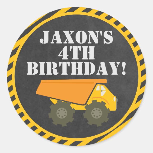 Pegatinas Fiestas de construcción (Anverso)