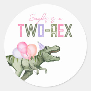 Pegatinas Fiestas de dos Rex chicas
