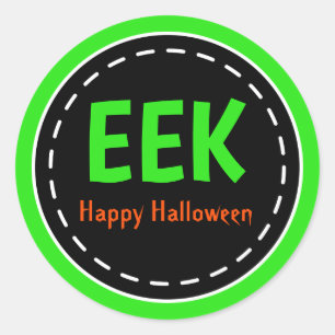Pegatinas Fiestas de Halloween Eek Treat