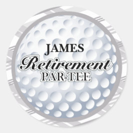 Pegatinas Fiestas de Jubilación de Golf