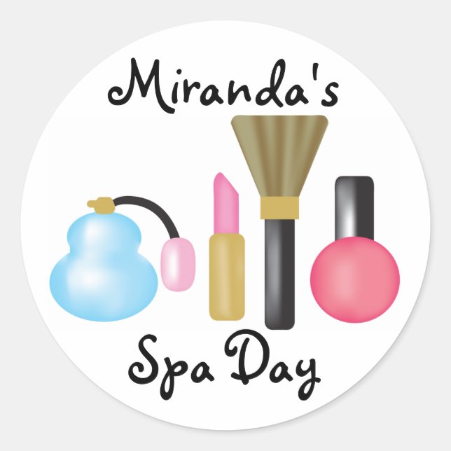 Pegatinas Fiestas de Kids Spa (Anverso)